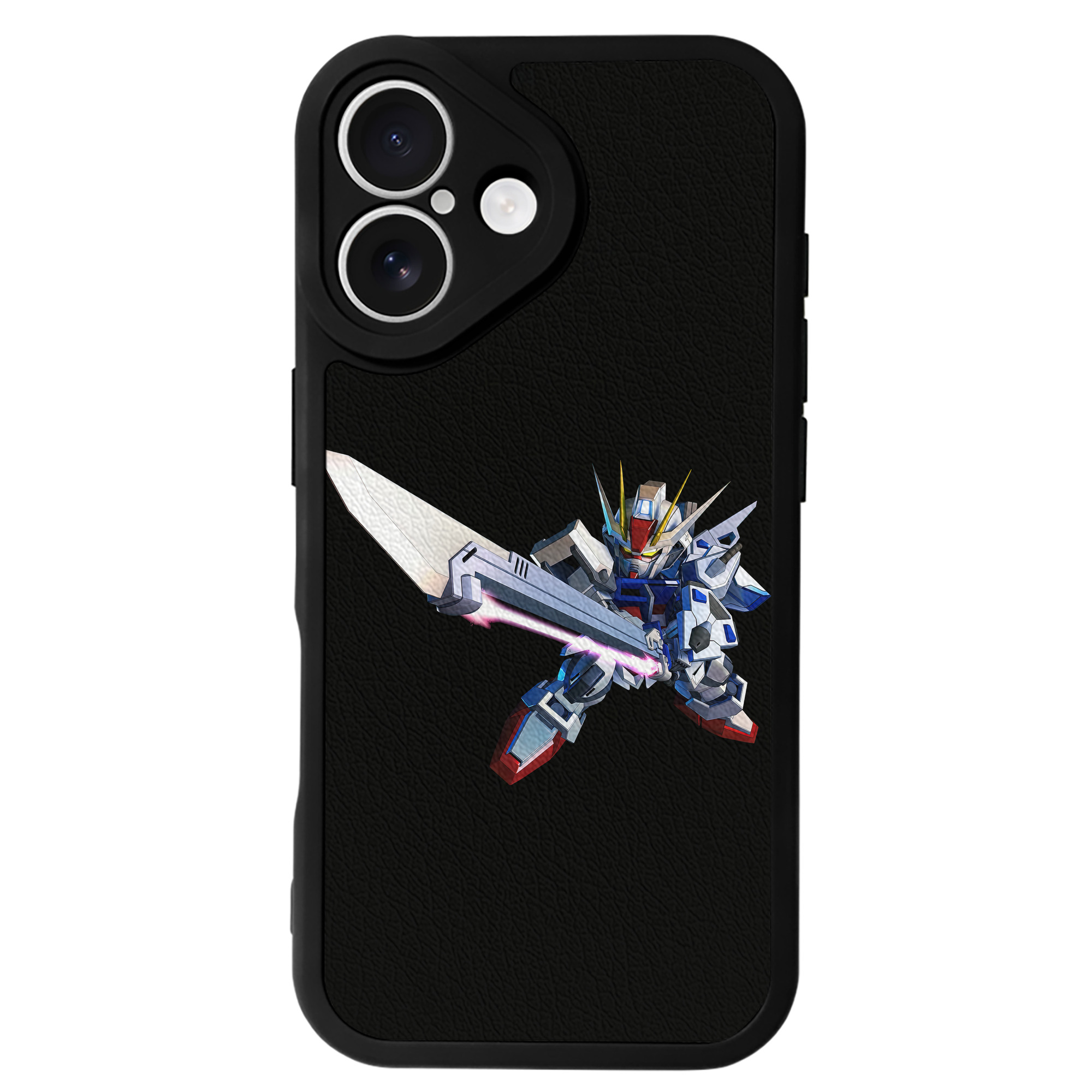 （画像用） 機動戦士ガンダム Mobile Suit Gundam 【iPhone 16シリーズ対応】シリコンスマホケース（レザー調） 材質：シリコン